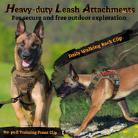 rabbitgoo Tactical Dog Harness for Large - Desert Camo / L(Chest:22"-37",Neck:21.1"-30.3",Back:8.3") - image 3