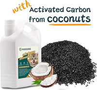 Cat Litter Deodorizer - 4Lb Activated Carbon Litter Box Odor Eliminator Absorber Unscented, Cat Litter Odor Control Room Deodorizer Solution for Homes with Pets
