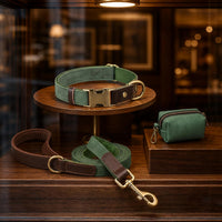 PU Leather Dog Collar for Small Dogs Puppy, Soft Lining, Green S – Essentials for Dogs - Green / S: Neck 11-15", Width ⅝" - image 4