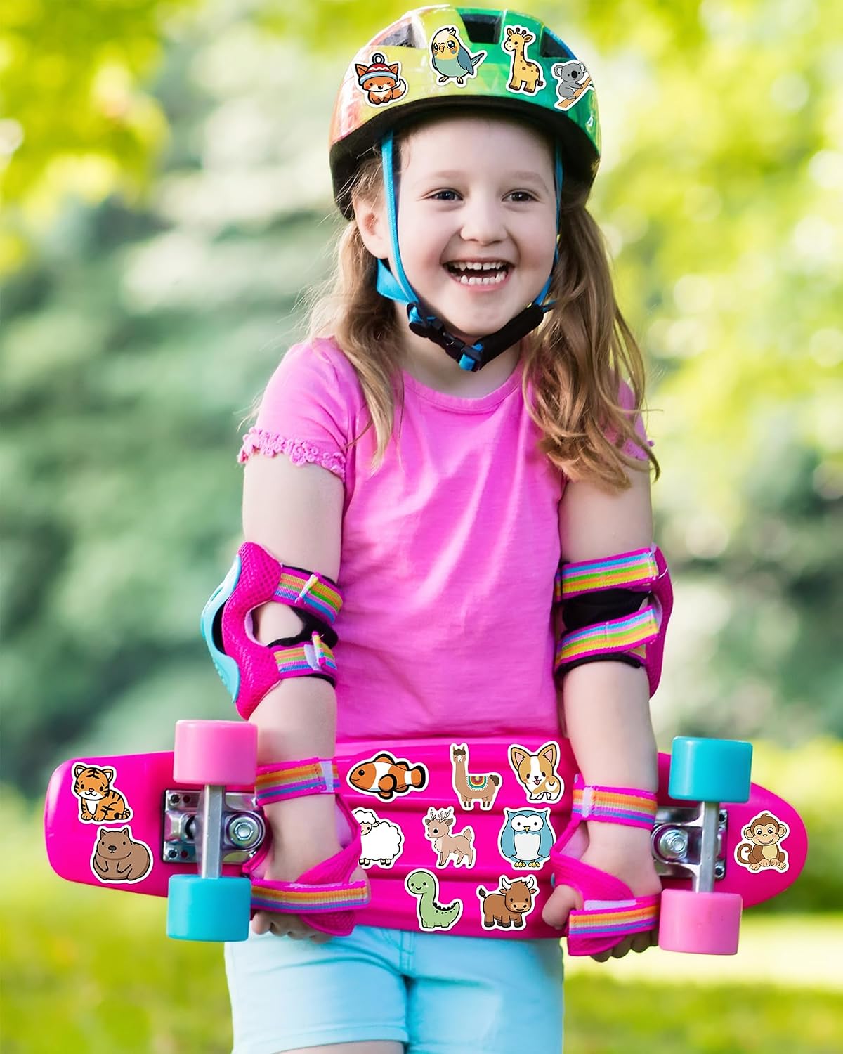100 Pcs Animal Stickers for Kids, Cute Water Bottle Stickers - 200 Pcs - image 4