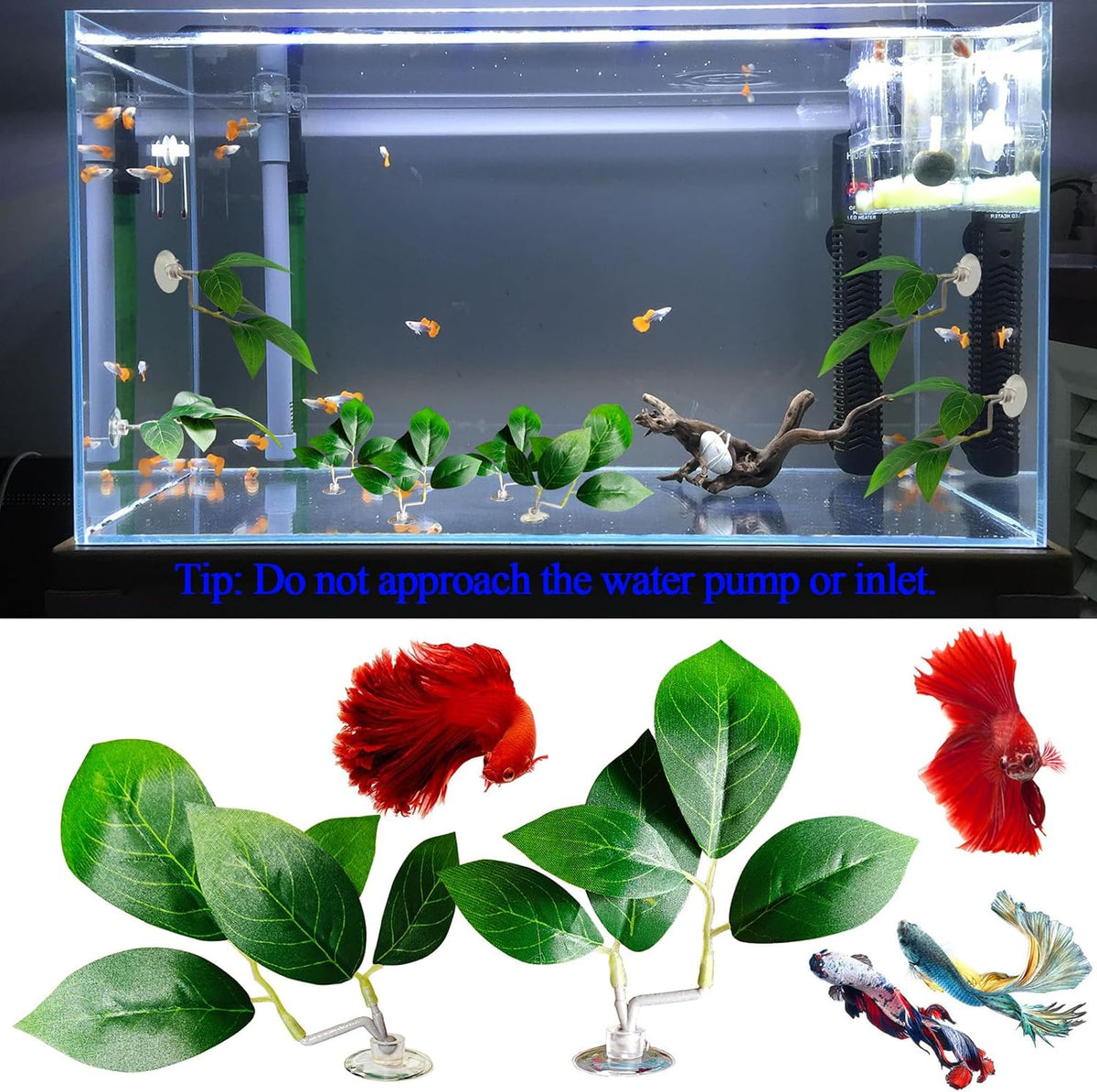 Fish Leaf Pad Fish Tank Accessories Aquarium Décor Simulating 3 pcs - 3 - image 4