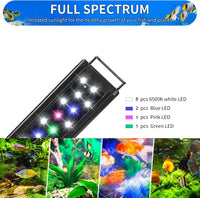 AQUANEAT LED Aquarium Light for 12 Inch Fish Tank - 8"-10" - image 3