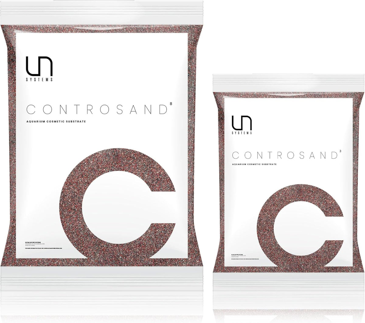 UNS Controsand - Bora, 8L - Natural Freshwater 0.4-0.9mm Natural White Sand for Aquascaping Planted - Pacifica / 3L