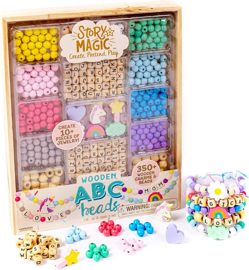 Story Magic Wooden ABC Beads by Horizon Group USA