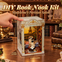 Fsolis Book Nook Kit Booknook Bookshop - Madeleine’s Parisian Salon - image 3