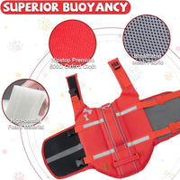 EMUST Dog Life Jacket, Waterproof, Breathable - S / NewRed - image 3