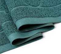 Cat Litter Box Mat, Kitty Premium PVC Pad, Durable Trapping Rug - #10 Celadon Green / Medallion/47 x 36 Inch - image 3