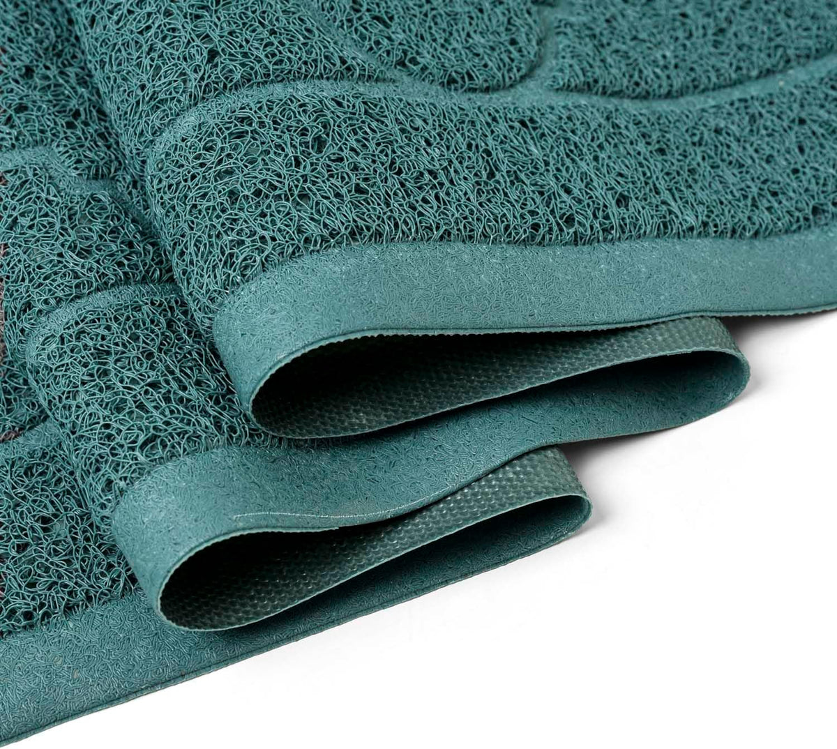 Cat Litter Box Mat, Kitty Premium PVC Pad, Durable Trapping Rug - #10 Celadon Green / Medallion/47 x 36 Inch - image 3