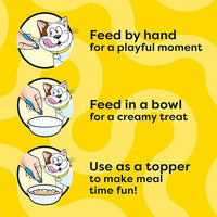 Temptations Creamy Puree Squeezable Lickable Wet Cat Treats with Cheese, 0.42 oz. Tubes, 4 Count, Pack of 11 (44 Total)