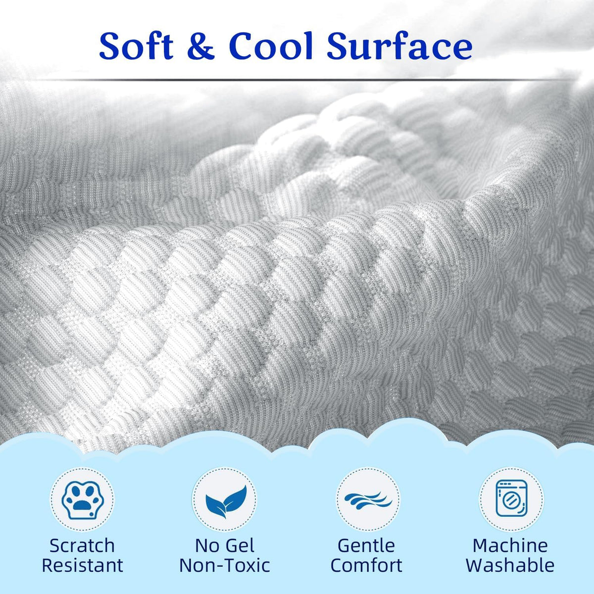 Mora Pets Dog Cooling Mat Instant Pet Cooling Pad Bed for Large Dogs - Grey / 40-Inch (Large) - image 2