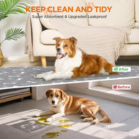 Washable Pee Pads for Dogs, 18"x24" - Gray / 48*60 Inch (Pack of 2) - image 4