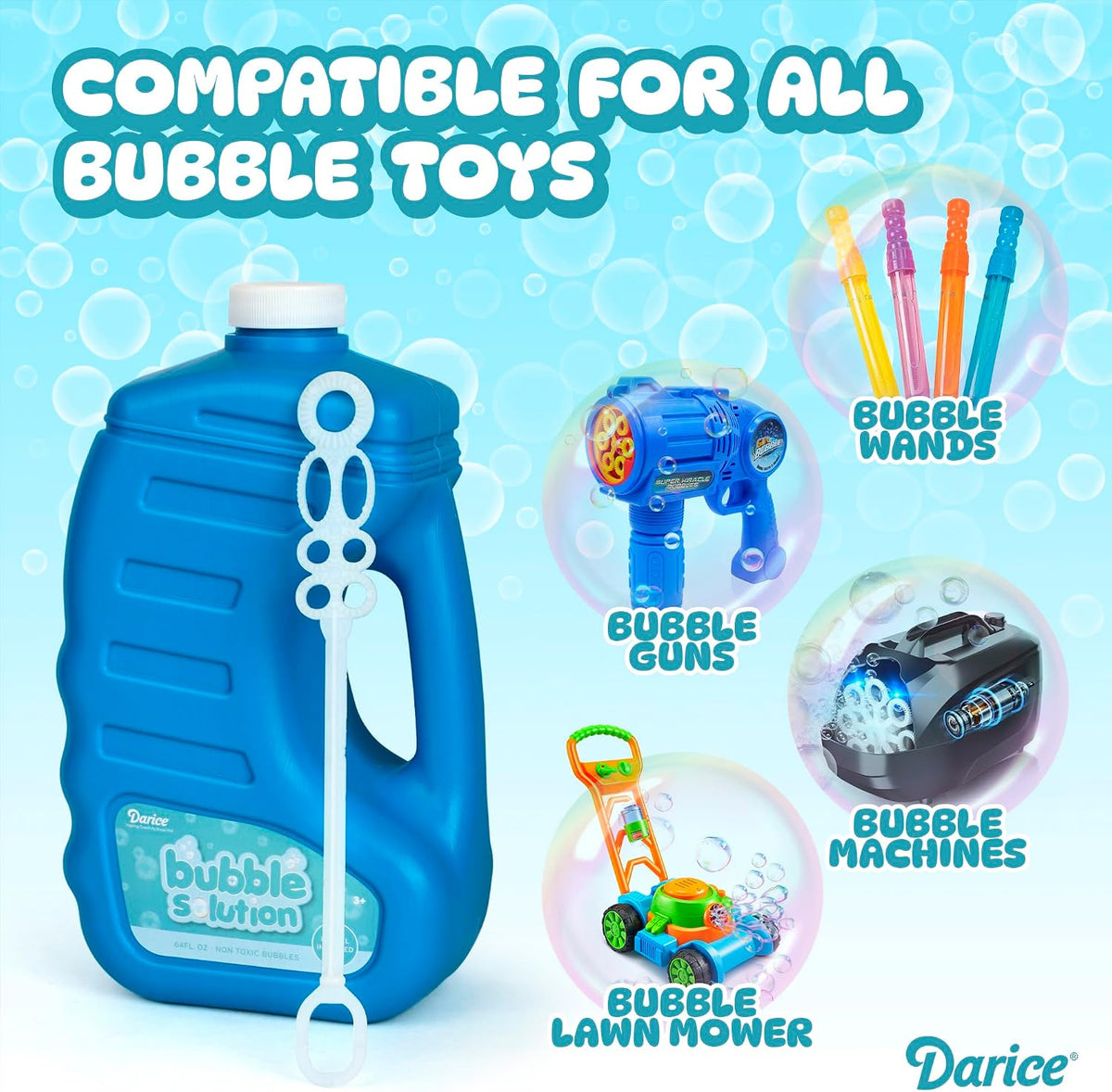 Darice 2 Pack 128oz Bubble Solution Refill for Bubble Machines - 2 Pack - image 3