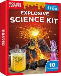 Doctor Jupiter My First Science Experiments Kit for Kids Ages 4+ – Fun for Kids & Family - Explosive Kit: 8+