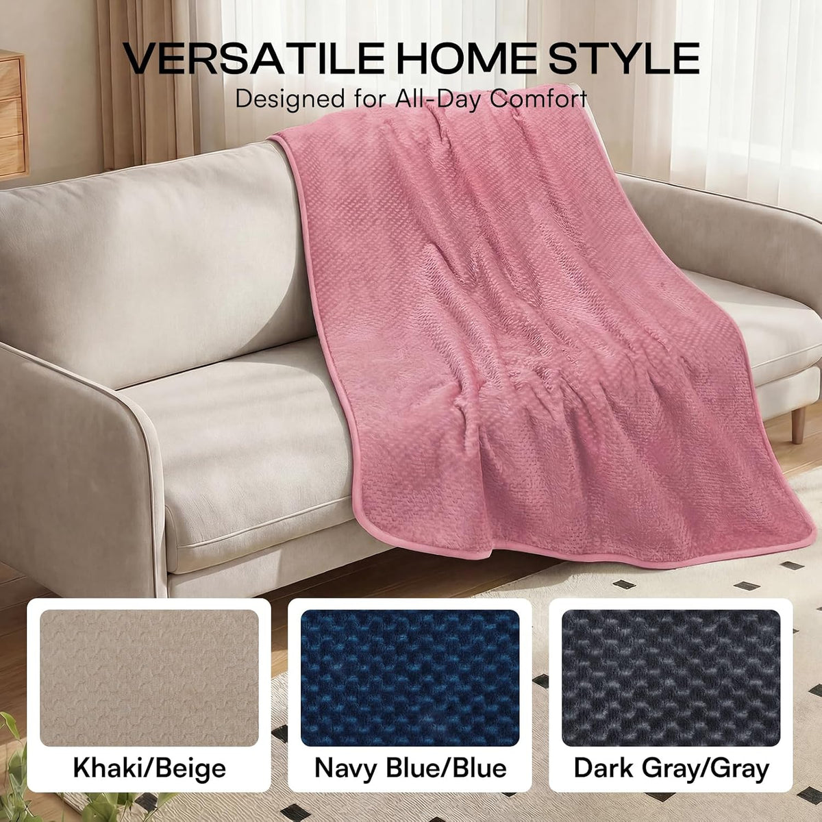 Luciphia Waterproof Blanket for Dog - Pink / M(57''x40'') - image 4