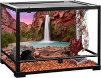 48x24 in Reptile Habitat Background Mountain Waterfall Terrarium - 48x20in/120x50cm - image 4