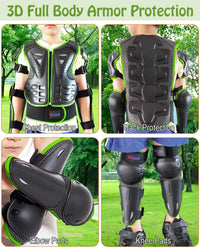 DBaoXiaoMu kids dirt bike gear armor vest suit with chest, back, knee and elbow protection - view 19