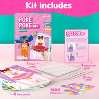 Jackinthebox Poke Art Magical Flower Pressing Craft Kit for Girls - Fashion - image 2