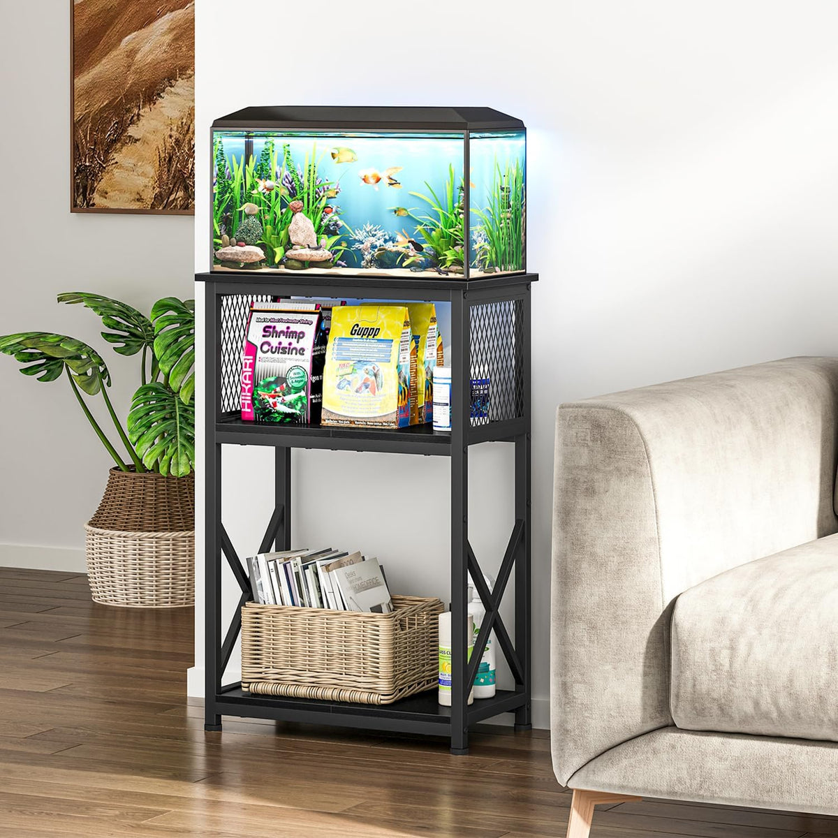 Snughome 10 Gallon Aquarium Stand - Black - image 2