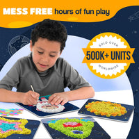 Jackinthebox Poke Art Magical Flower Pressing Craft Kit for Girls - Space - image 3