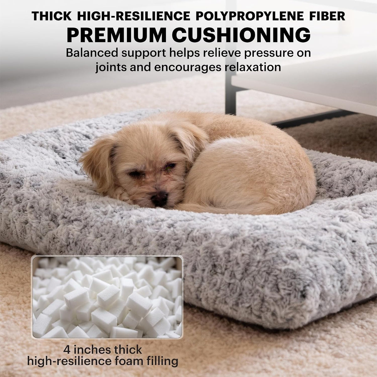 Lafyette., US Based, Washable Faux Fur Dog Bed - image 3