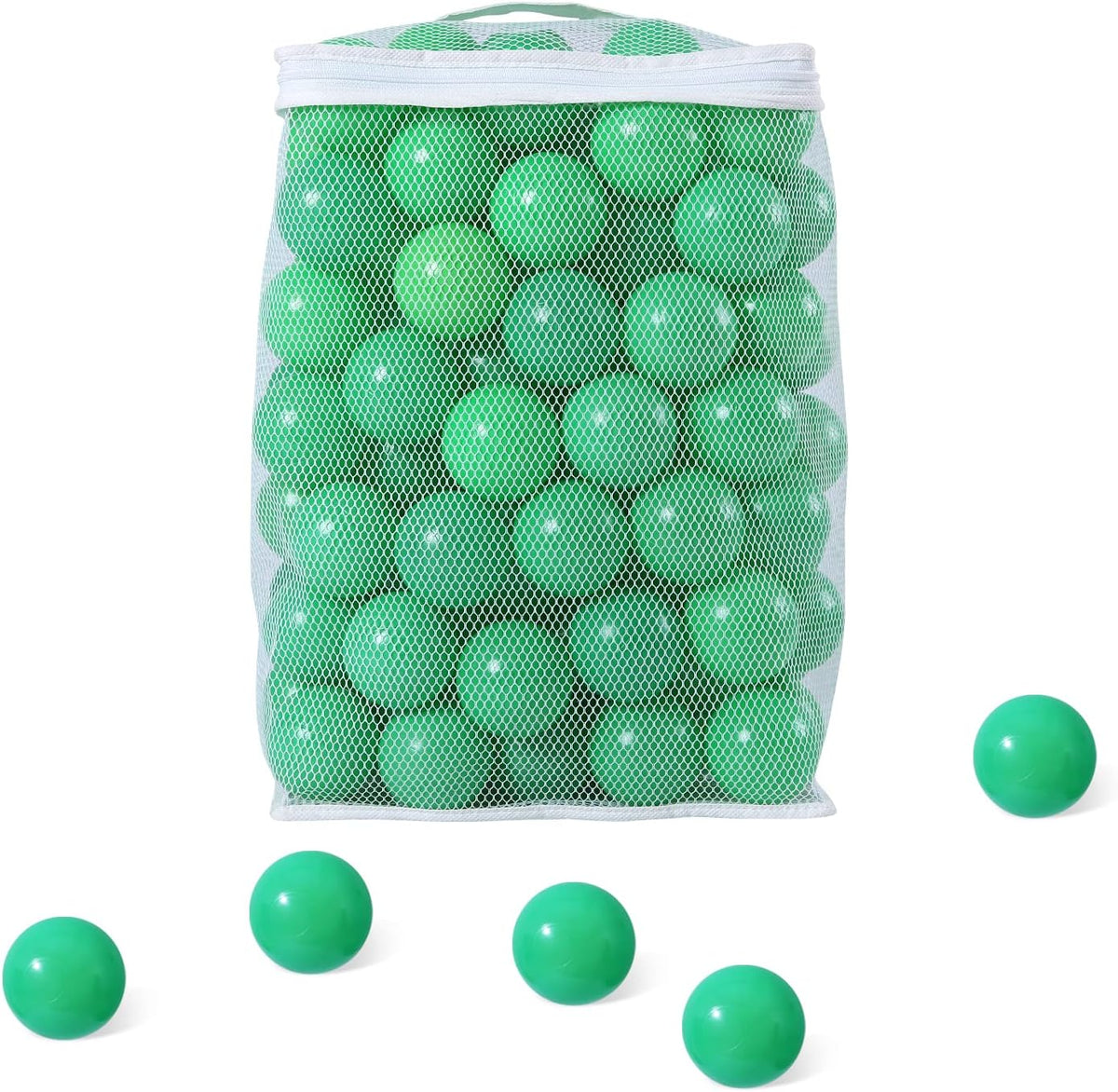 Ball Pit Balls for Kids, Plastic Refill 2.2 Inch Balls - Green