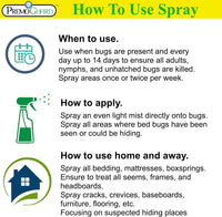 Bed Bug Plus Spray 128 oz | Natural & Non-Toxic | Premo Guard