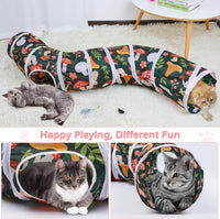 Glittme Cat Tunnel, Cat Tunnels for Indoor Cats - Black Mushroom - image 4