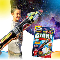 JA-RU giant 41 inch inflatable rocket toy, metallic foil space shuttle - view 6