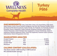 Wellness Complete Health Natural Wet Canned Dog Food Turkey & Sweet Potato, 12.5-Ounce Can (Pack of 12)