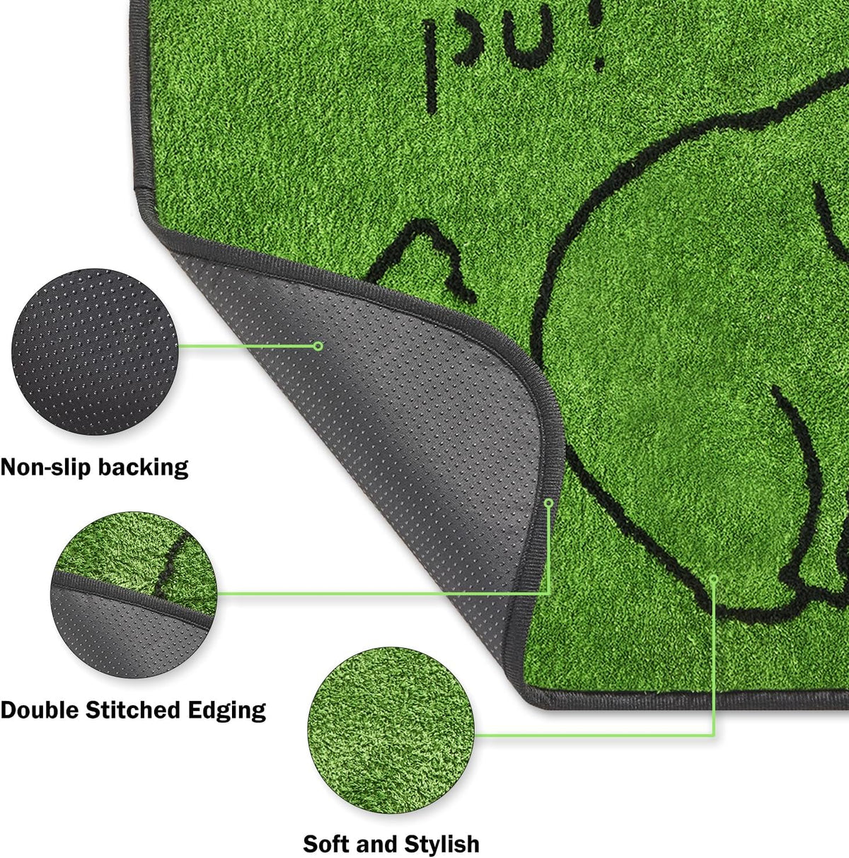 Reusable Puppy Pads, Washable Pee Pads for Dogs 18" x 24" 2 Pack - Pupu-Polyester / 36"x24"(Pack of 2) - image 3