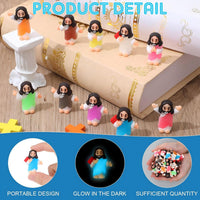 CroBlissful 50 little Jesus figurines that glow in the dark, five colors - view 21