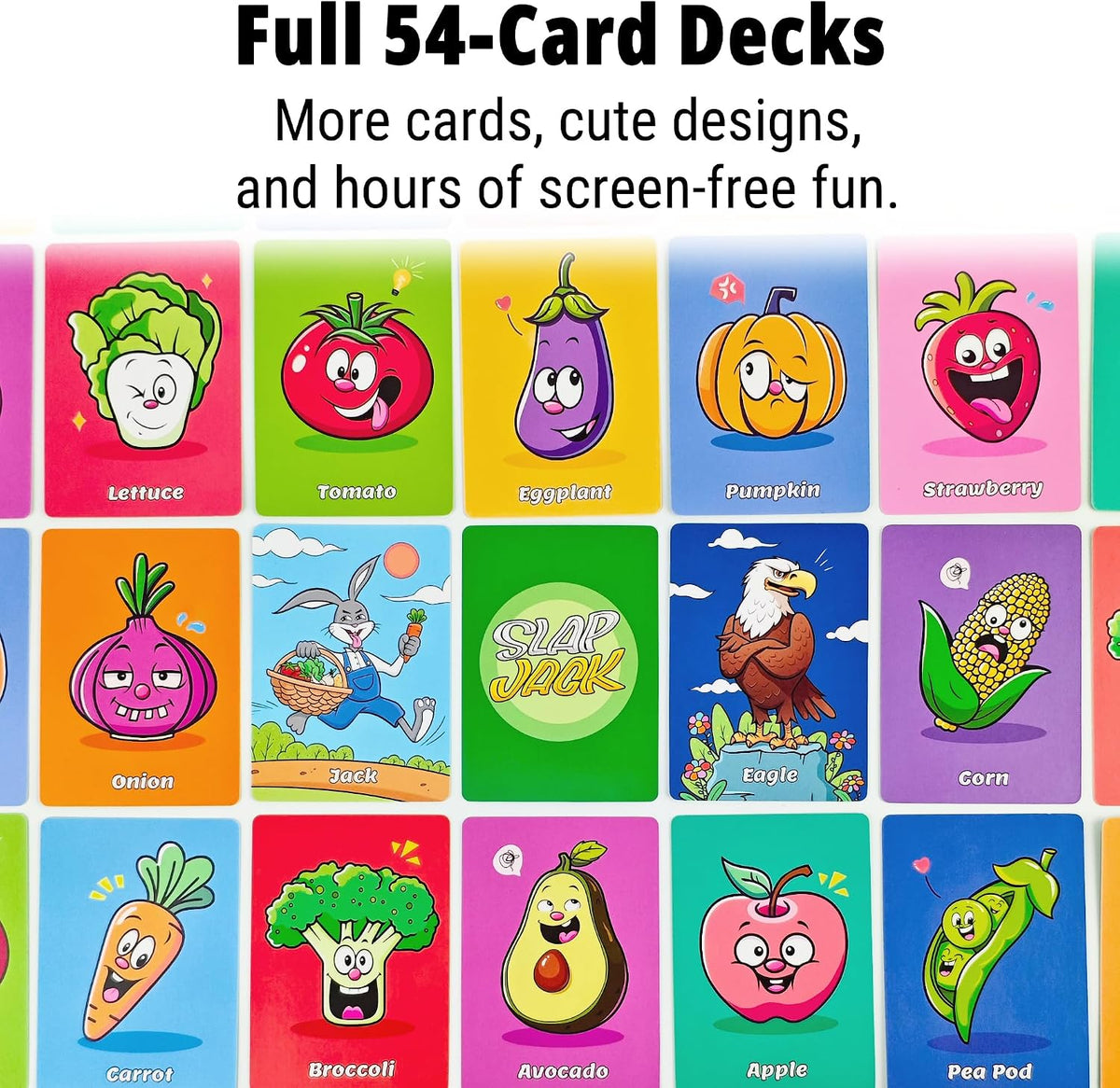 Upgraded Kids Card Games Pack, 6 Decks, Go Fish, Old Maid - Upgraded Classic Version (Standard Cards) - image 3