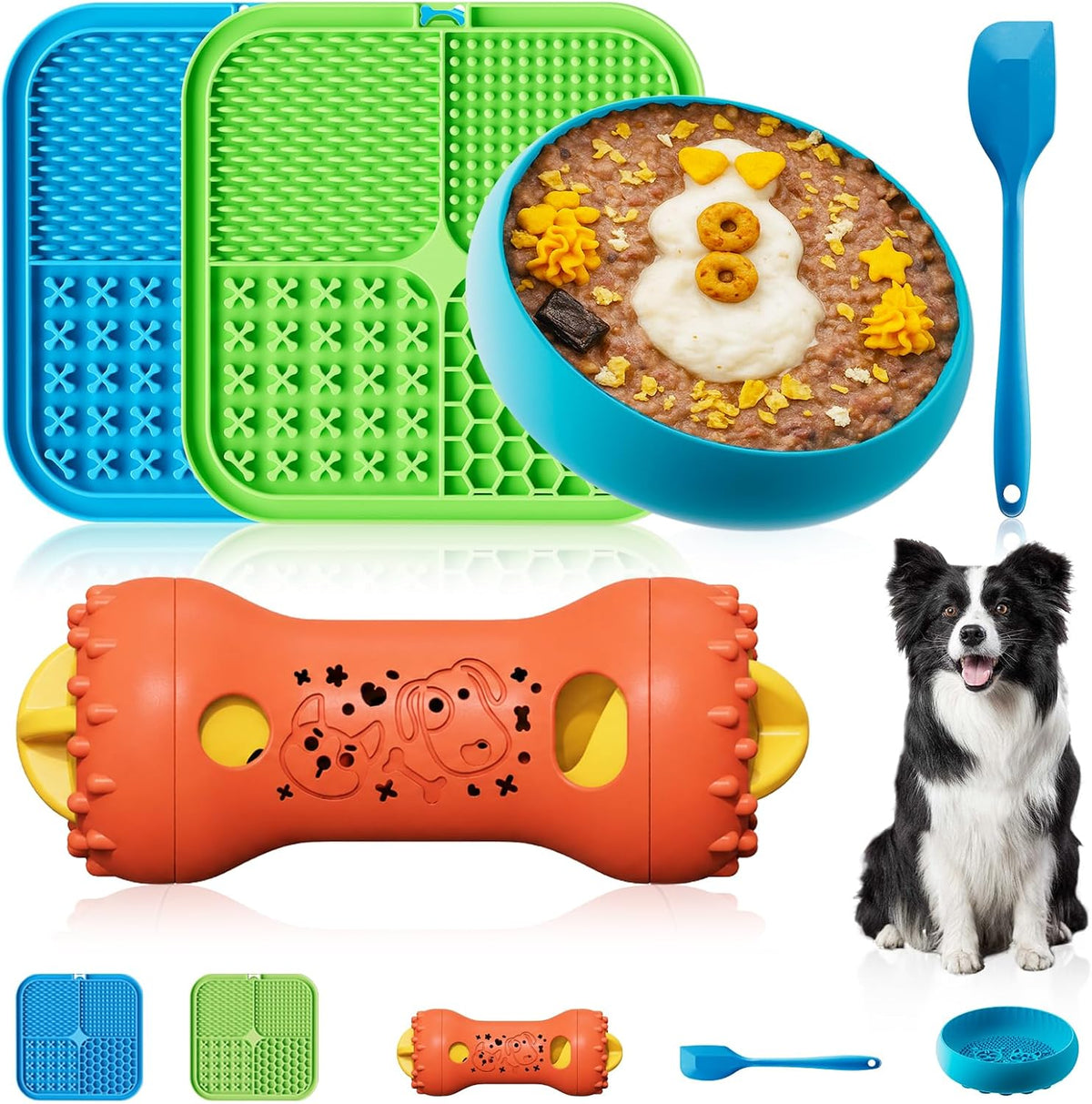KILIN Dog Enrichment Toys 5 Pack, Lick Mat for Dogs