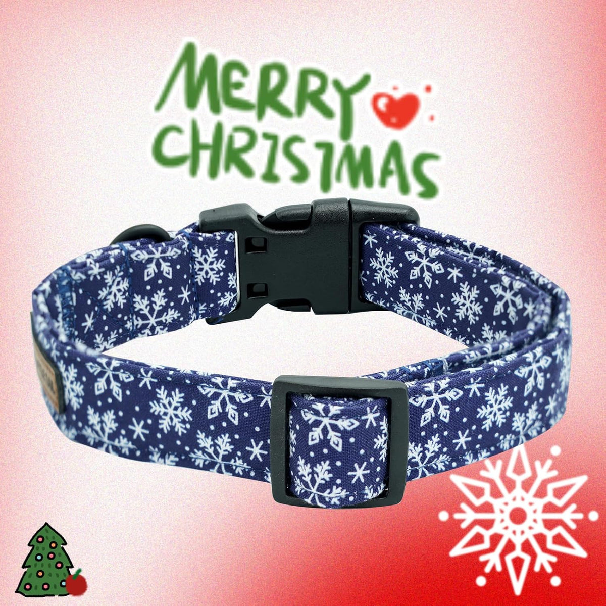 Elegant little tail Dog Collar - Snow / Large (Pack of 1) - image 3