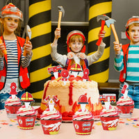 Hooqict carnival circus cupcake toppers and wrappers set, 48 pieces - view 22