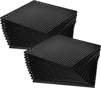 12 Pcs Aquarium Fish Tank Divider Plastic Egg Crate, L – Essentials for Fish - L 24pcs Black
