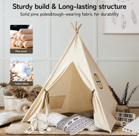 besrey Teepee Tent for Kids - White / 47.2 inches x 47.2 inches x 61 inches - image 2