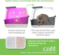 Catit Airsift Dual Action Air Purifier Pad - 1 Count (Pack of 2) - image 3