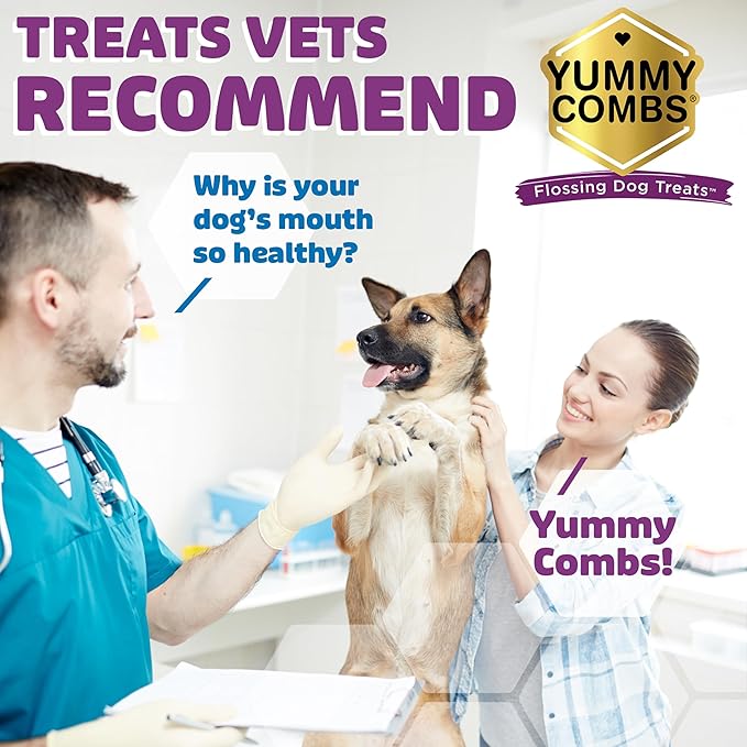 Dog Dental Treats – Vet VOHC Approved – Delicious Chicken Protein – Removes Tartar with Cleaning Comb Shape – Dental Dog Treats for Extra Small Dogs (24oz, 96 Count)
