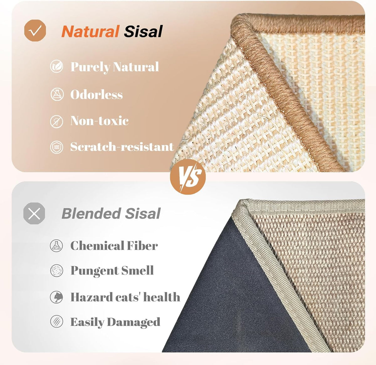 Sisal Cat Scratcher Bed Indoor Wooden Cat Furniture – Essentials for Cats - Standard - image 2