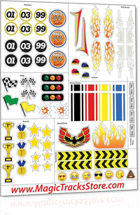 Magic Tracks Crash Theme Race Car Track Set for kids 2 Cars - Race Track Flex & Glow - image 3