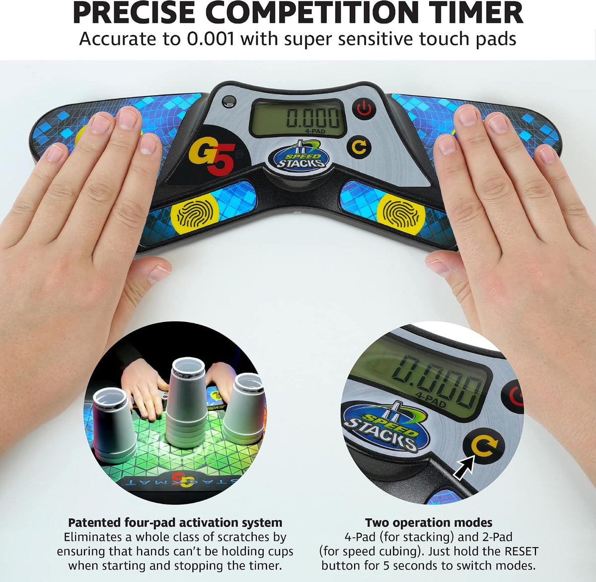Speed Stacks G5 Timer | Official Sport Stacking and Cubing Association Timer | Accuracy to 0.001 - image 4