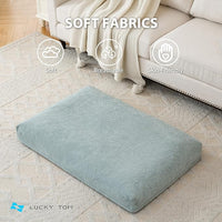 Pet Bed Cooling System, Consistent Warm and Cold Water Pad, No Electric Shock or Chemical Gel Needed, Machine Washable Bed, Ideal for Home and Crates (Cooling & Heating Green, 35" x 22")