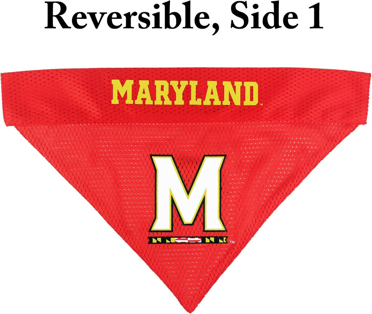 Pets First Collegiate Pet Accessories, Reversible Bandana - Large/X-Large / Maryland Terrapins - image 3
