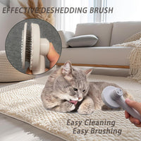 Cat Grooming Kit, 6-Piece Deshedding Brush Set, Pink – Essentials for Cats - White - image 3