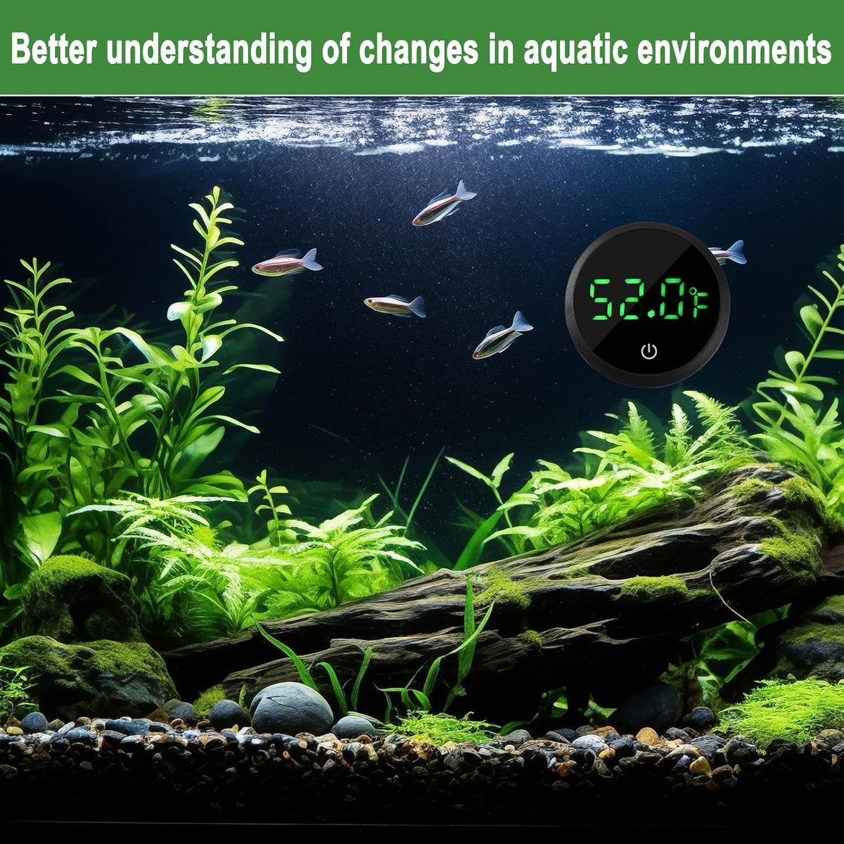 Aquarium Thermometer Digital Fish Tank Thermometer with Spare Battery – Essentials for Fish - 1 - image 4