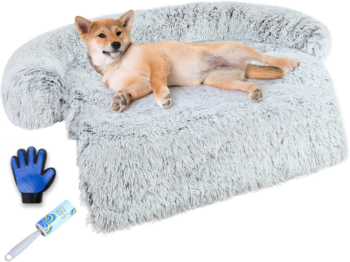 Luxurious Dog Couch Bed Protector for Dogs Pet Couch Cover Dog Sofa - X-Large(45"L*37.4"W*7.1"Th) - image 2