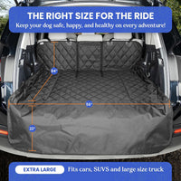 4Knines SUV Cargo Liner for Dogs, Fold Down Seats, Black Large – Essentials for Dogs - Black / Extra Large - image 3