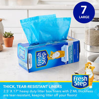 Fresh Step Drawstring Cat Litter Liners, Scented, 2-Pk - Fresh Scent / 7 Count (Pack of 3) - image 2