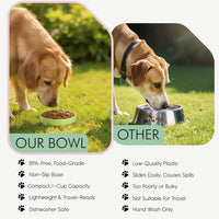 Barkin’ Trails Travel Dog Bowls, Portable Outdoor Water - Matcha - image 4